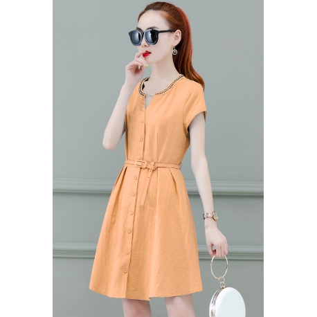 dress wanita korea D6599