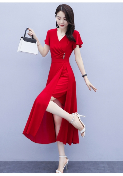 dress wanita korea D6620