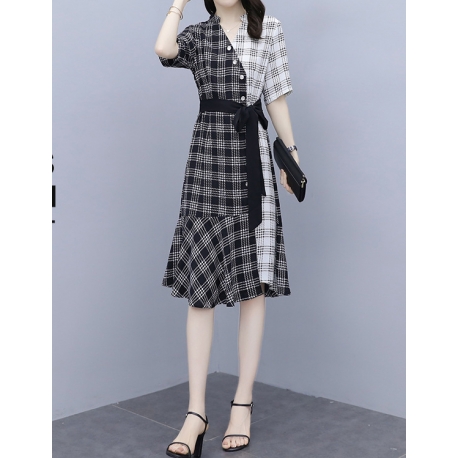 dress wanita korea D6638