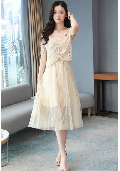 dress wanita korea D6665