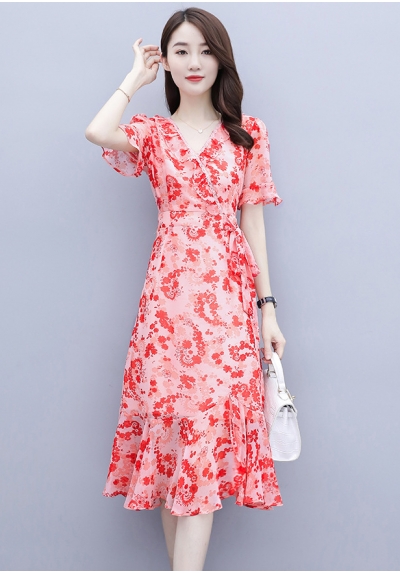 dress wanita korea D6672