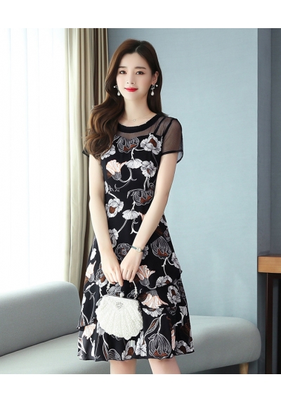 dress wanita korea D6690