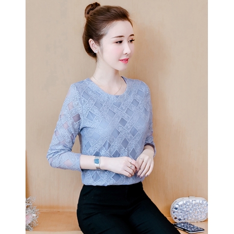 blouse brukat korea T6217