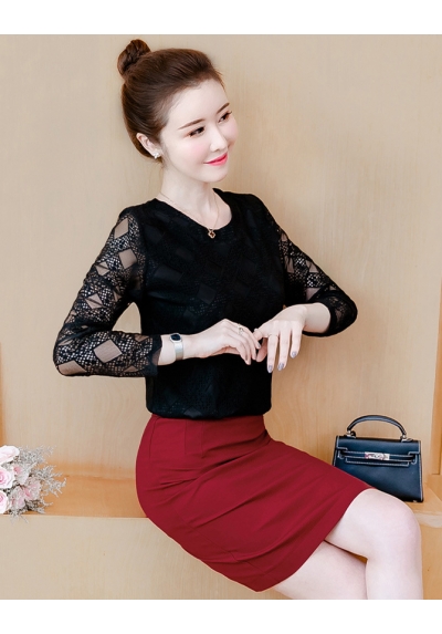 blouse brukat korea T6684