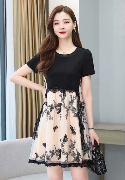 dress wanita korea D6670