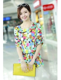 blouse chiffon import T1632