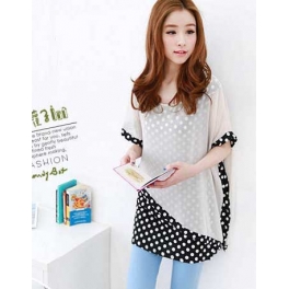 blouse polkadot import T1634