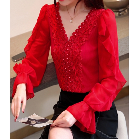 blouse  wanita korea T6756