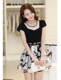 dress wanita model korea D2718