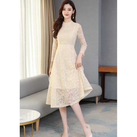 midi dress korea D6618