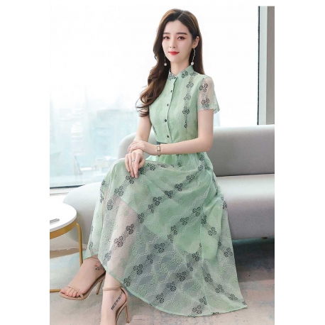 long dress brukat D6824