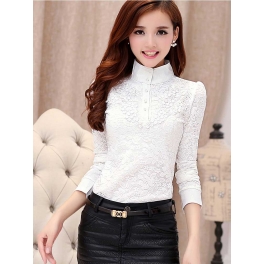 blouse brukat lengan panjang T1652