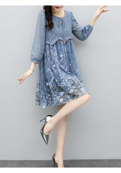 dress wanita korea D6844