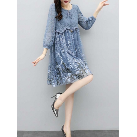 dress wanita korea D6844