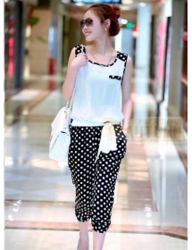 jumpsuit motif polkadot T1683