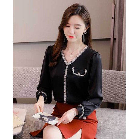 blouse  wanita korea T6940