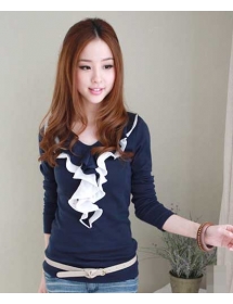 blouse wanita model lengan panjang T1706