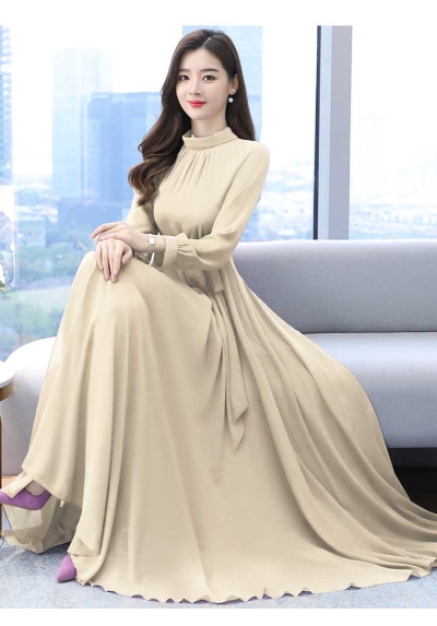 long dress chiffon  D6938