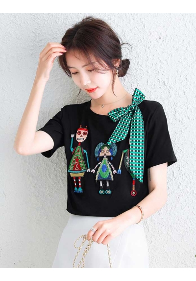 kaos wanita korea T6975