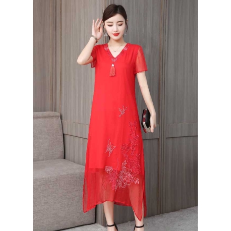 dress wanita korea D6966