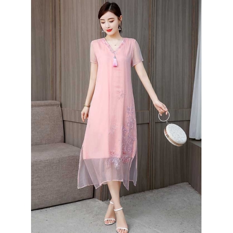 dress wanita korea D6966