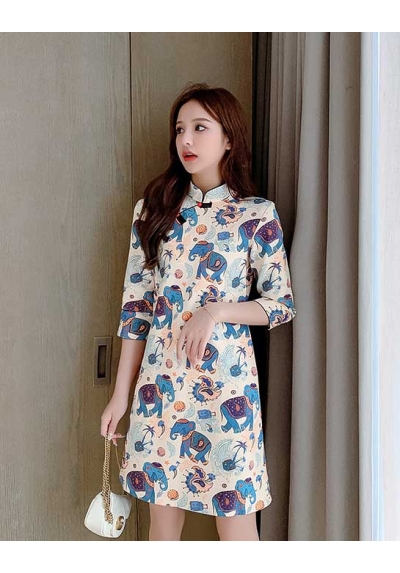 dress cheongsam import D6548