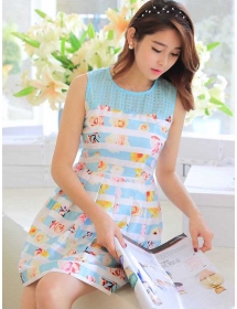 dress wanita korea D1605