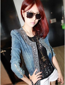 jaket denim import T1719