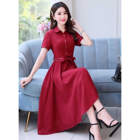 midi dress korea D6395