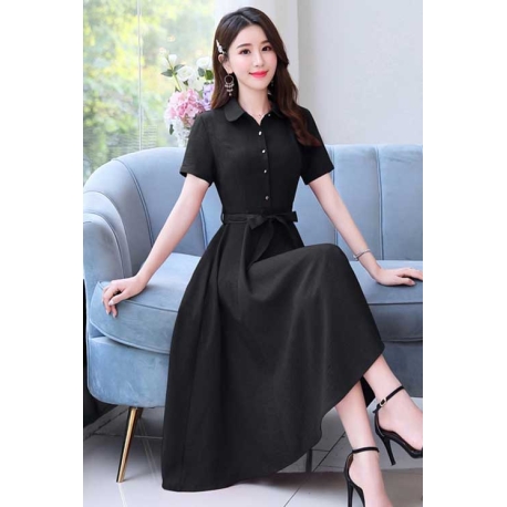 midi dress korea D6395