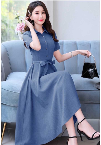 midi dress korea D6395