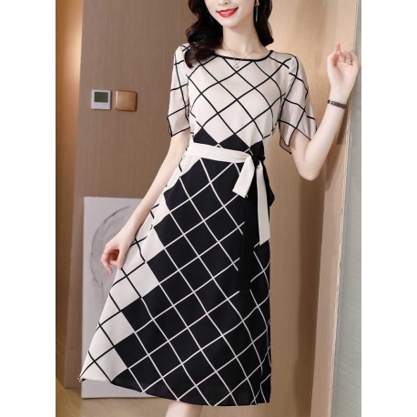 dress wanita korea D7002