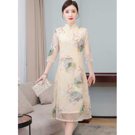 jual dress cheongsam import