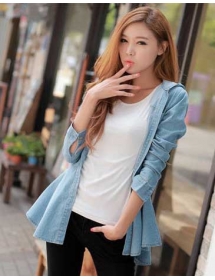 jaket denim model peplum T1728