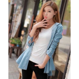 jaket denim model peplum T1728