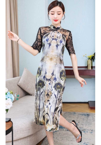 dress cheongsam import D7010