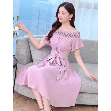 dress wanita korea D6425