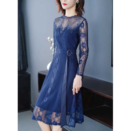 dress wanita korea D7031