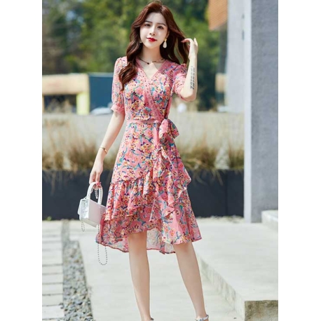 dress wanita import D7030