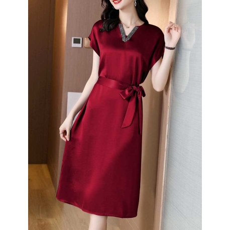 dress wanita korea D7035