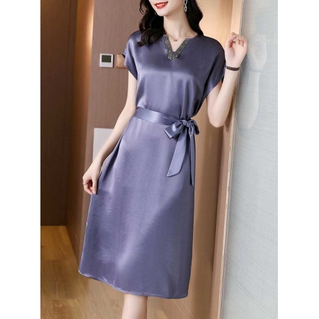 dress wanita korea D7036