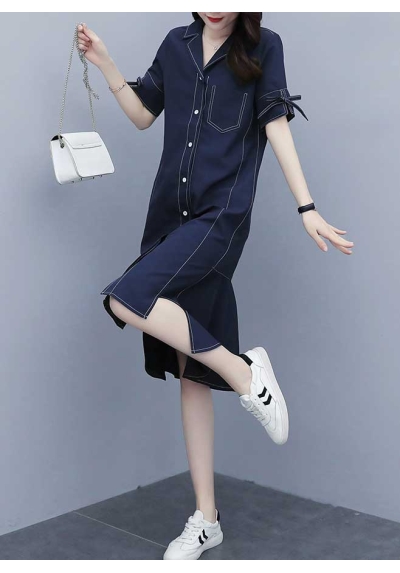 dress wanita korea D7046