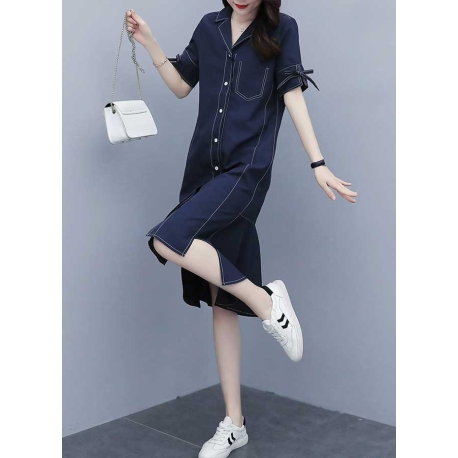 dress wanita korea D7046