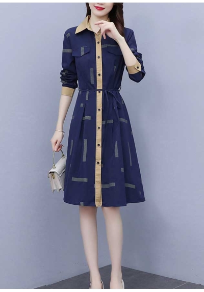 dress wanita korea D7054