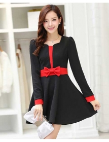 dress wanita lengan panjang D1629