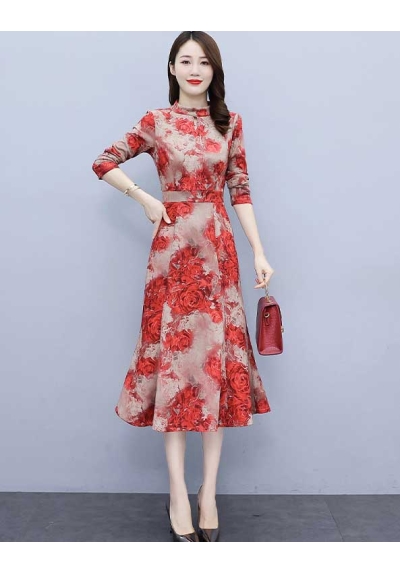 midi dress korea D6999