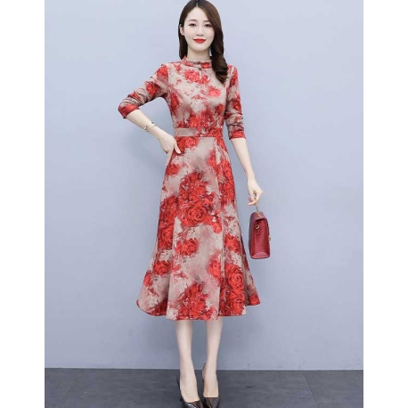 midi dress korea D6999