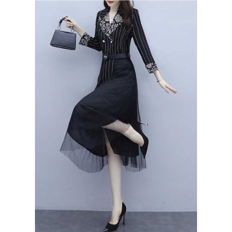 midi dress korea D7057