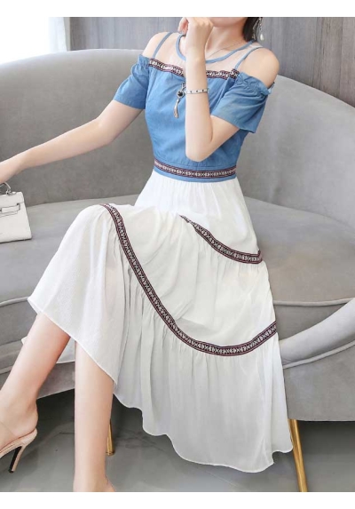 dress wanita korea D7067