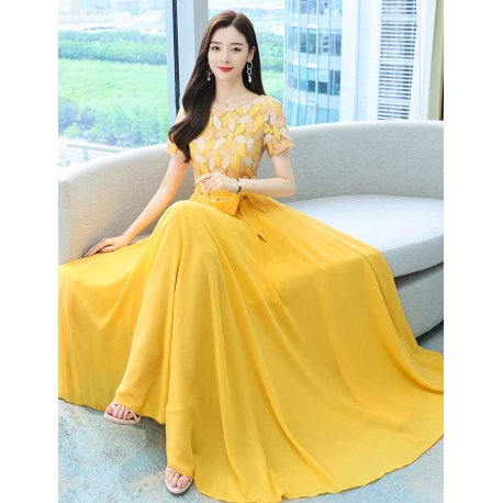 long dress korea D7068